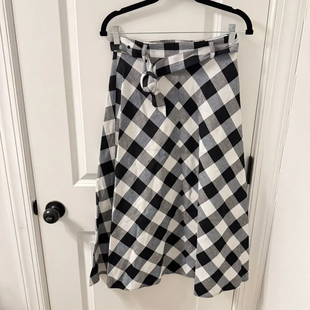 NWOT $328 kate spade gingham skirt Size 2/XS